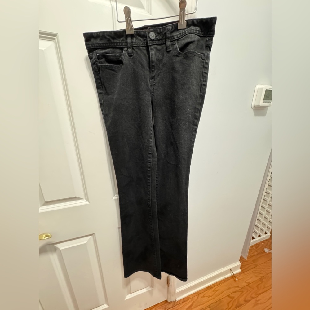Tory Burch Black Boot Cut Jeans Full Length waist 27